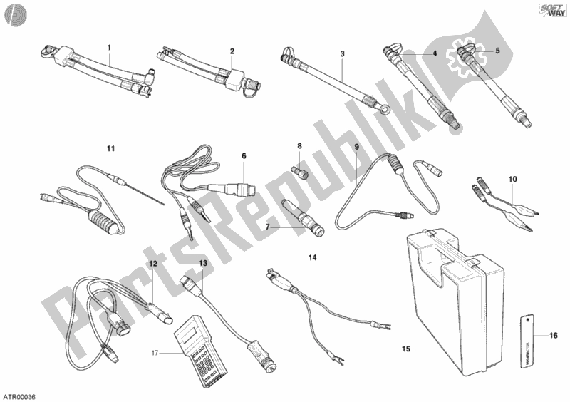Tutte le parti per il Strumento Di Controllo Della Pressione del Ducati Sport ST4 S 996 2004